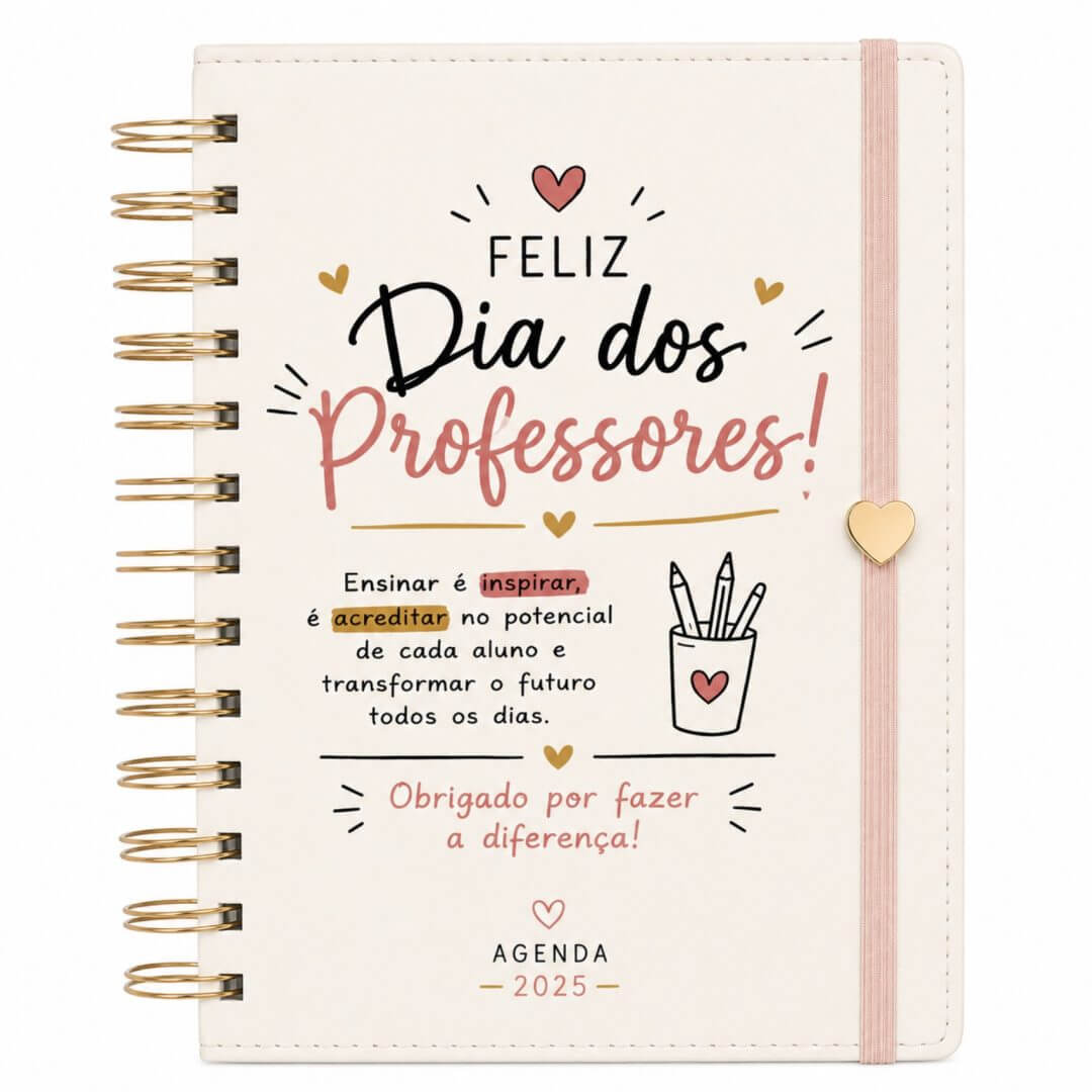 Agenda Personalizada Dia dos Professores
