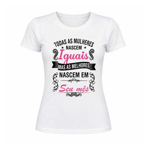 Camiseta Personalizada Feminina preço