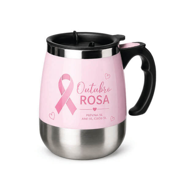 Caneca Misturador Outubro Rosa