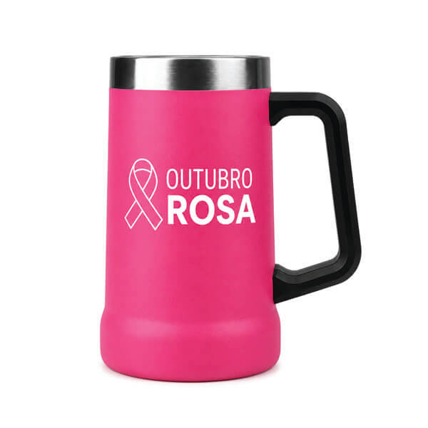 Caneca Tipo Stanley Outubro Rosa