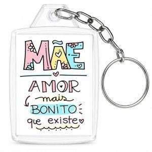 Chaveiro de Acrílico Dia das Mães