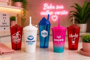 Copo com Canudo Personalizado