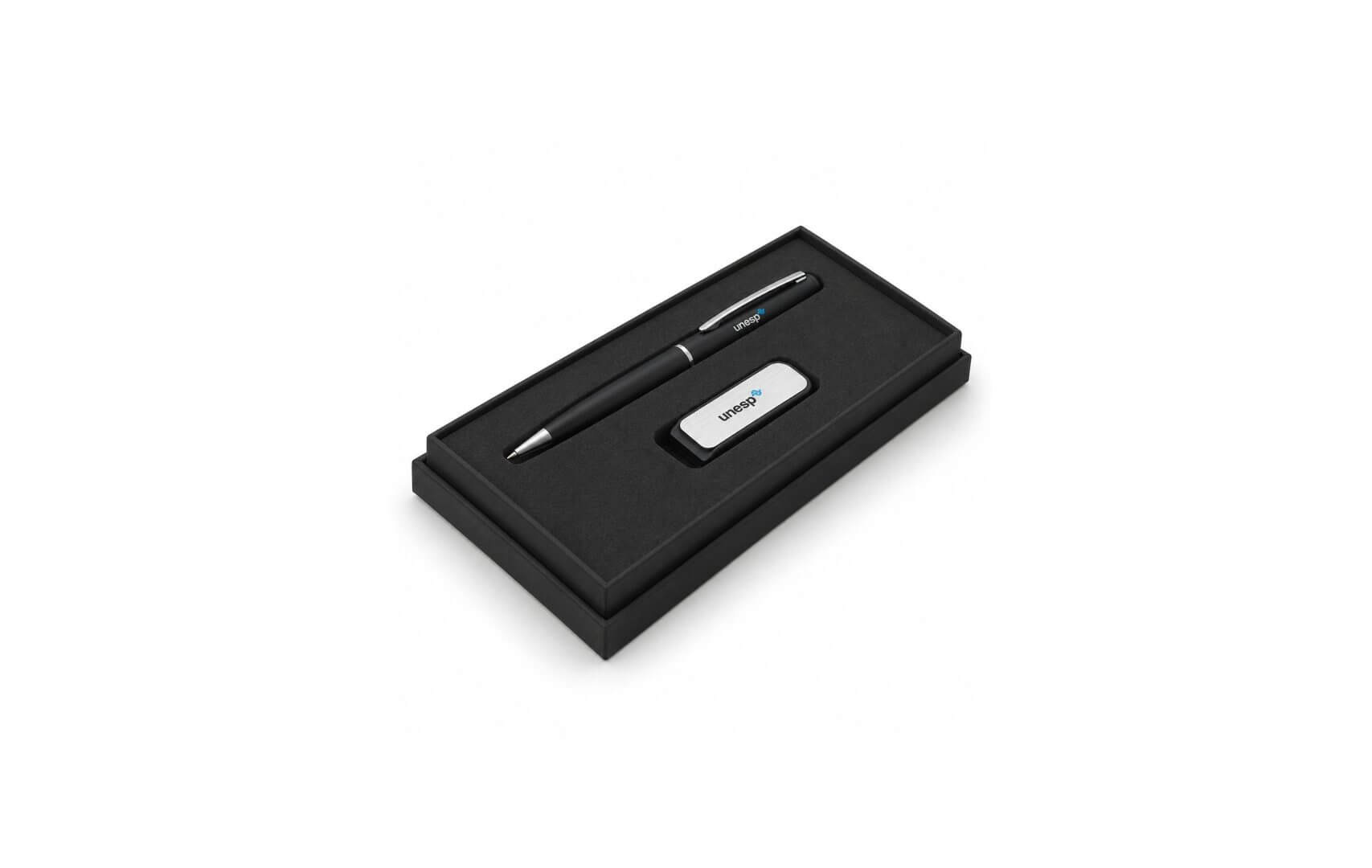 Kit Caneta Com Pen Drive