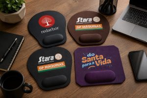 Mouse Pad de Couro Personalizado