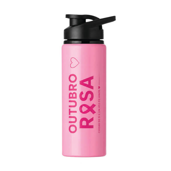 Squeeze 600ml Outubro Rosa Personalizada