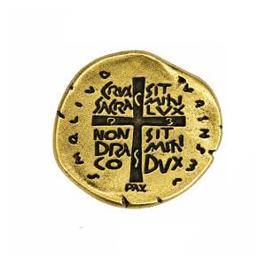 Broche Medalha das Duas Cruzes Personalizado