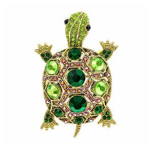 Broche Tartaruga Verde Personalizado