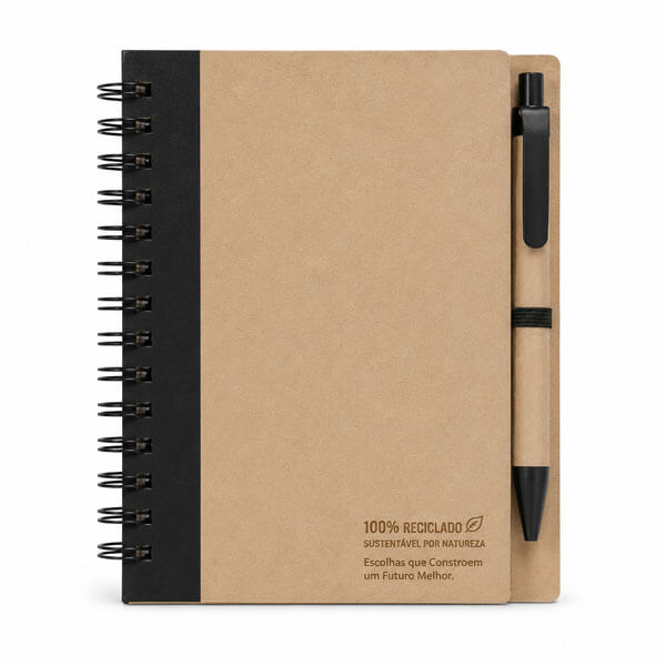 Mini Caderno Pocket Reciclato