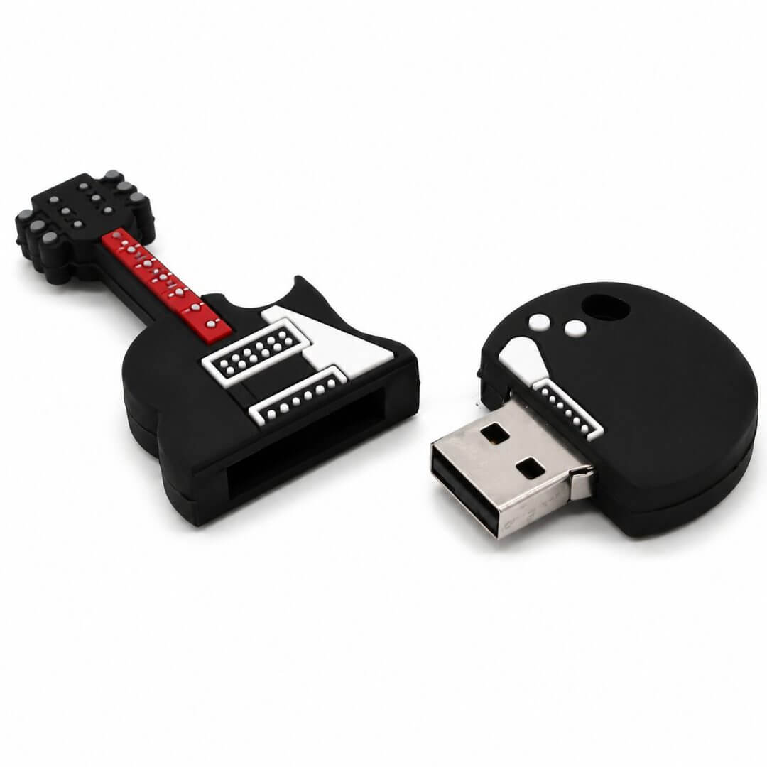 Pen Drive Emborrachado Guitarra